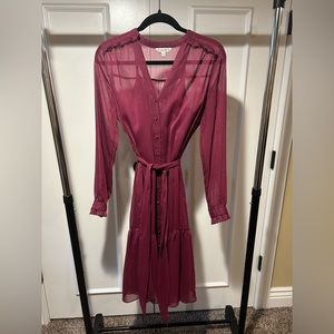 BNWOT Nanette Lepore two layer midi dress